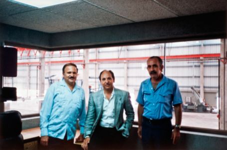 1988 Luis Garza T, Eduardo Garza T Y Ricardo Sloan, Socios Fundadores De FRISA En La Bendición De La Planta Santa Catarina. 