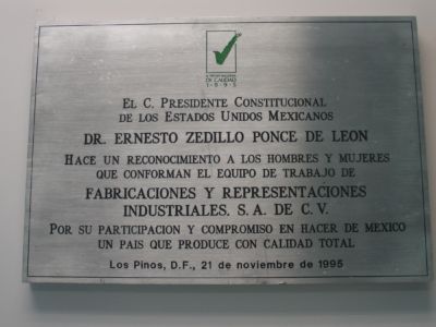1995 A1 El Oficio De María Luisa Lépina, Directora De Promoción Del Premio Nacional De Calidad, Expedido El 11 De Diciembre De 1995 Mencionaba Como áreas Sólidas De La Organización Las Siguientes  “un Enfoque A Ofrecer Valor Superior A S